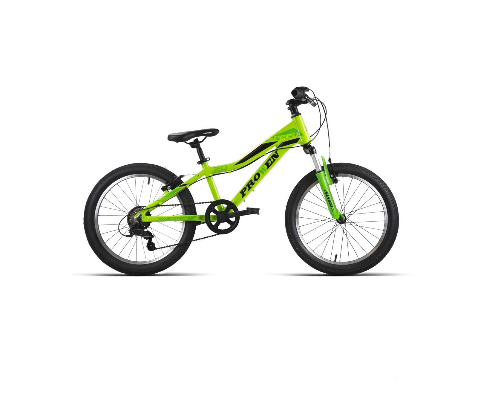 Bicicleta 20" JL Wenti Alumi Verde Prowen 6 V suspensión delantera - Imagen 1