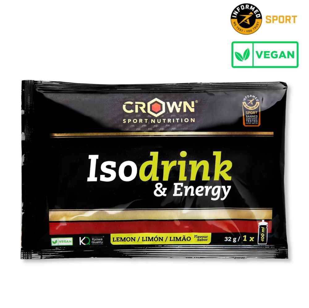 CROWN ISODRINK&ENERGY LIMON 32gr - Isotónico - Imagen 1