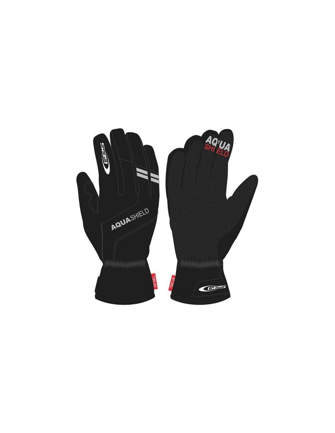 GUANTES GES AQUASHIELD T-S NGR IMPERMEABLE - Imagen 1